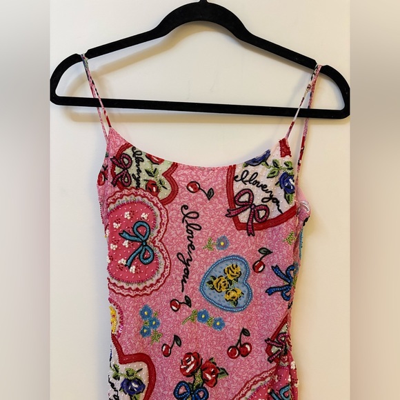 For Love & Lemons I Love You Beaded Dress - Picture 9 of 11